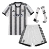 Kids Juventus Home Soccer Jersey Whole Kit (Jersey+Shorts+Socks) 2022/23 Adidas
