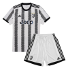 Kids Juventus Home Soccer Jersey Whole Kit (Jersey+Shorts+Socks) 2022/23 Adidas