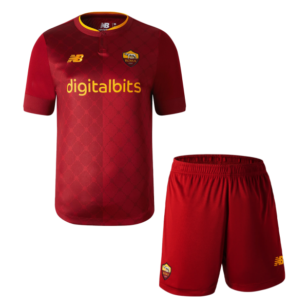 Men's Replica Roma Home Soccer Jersey Kit (Jersey+Shorts) 2022/23 NewBalance