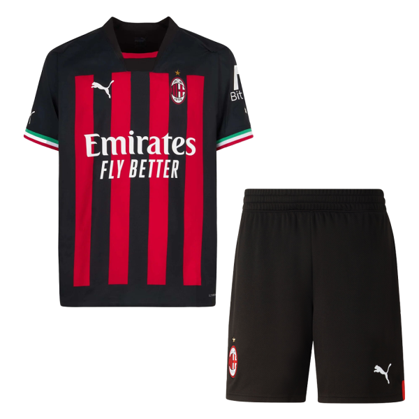 Men's Replica AC Milan Home Soccer Jersey Kit (Jersey+Shorts) 2022/23 Puma