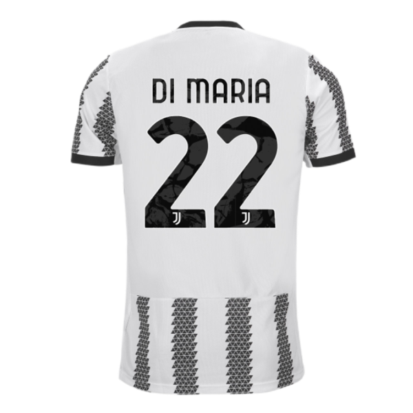Men's Replica DI MARIA #22 Juventus Home Soccer Jersey Shirt 2022/23 Adidas