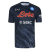 Men's Replica Napoli Acqua Blue Soccer Jersey Shirt 2022/23 EA7