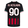 Men's Replica DE KETELAERE #90 AC Milan Home Soccer Jersey Shirt 2022/23 Puma