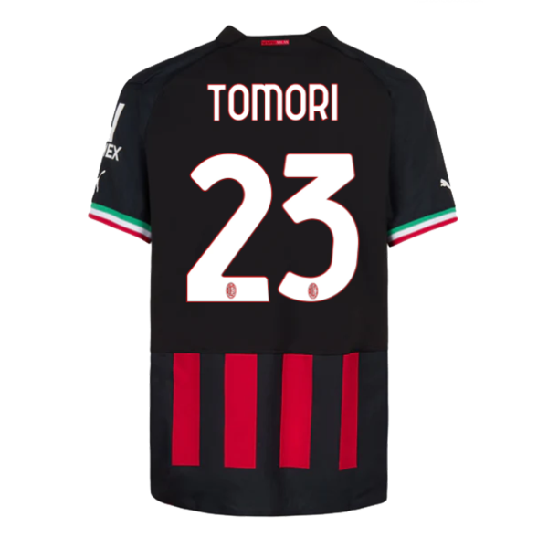 Men's Replica TOMORI #23 AC Milan Home Soccer Jersey Shirt 2022/23 Puma