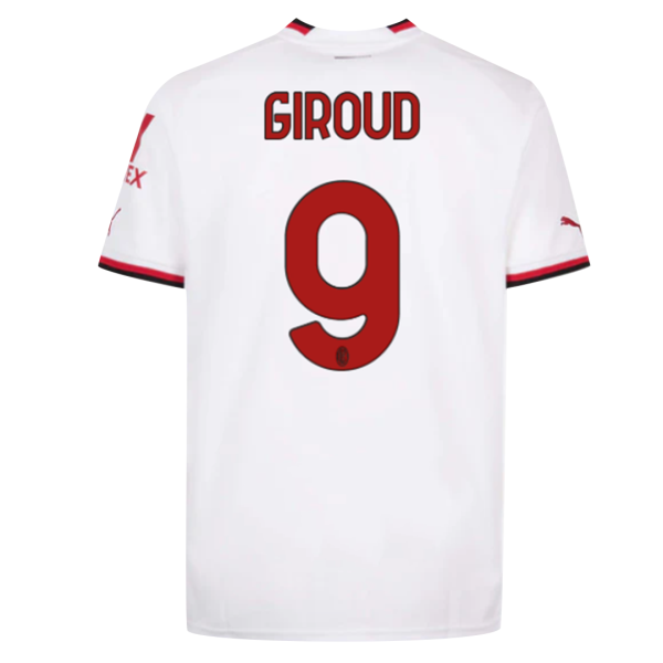 Men's Replica GIROUD #9 AC Milan Away Soccer Jersey Shirt 2022/23 Puma