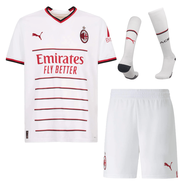 Men's Replica AC Milan Away Soccer Jersey Whole Kit (Jersey+Shorts+Socks) 2022/23 Puma
