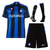 Men's Replica Inter Milan Home Soccer Jersey Whole Kit (Jersey+Shorts+Socks) 2022/23 Nike