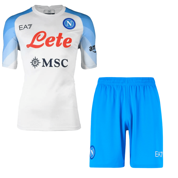 Men's Replica Napoli Away Soccer Jersey Kit (Jersey+Shorts) 2022/23 EA7