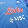 Kids Napoli Home Soccer Jersey Kit (Jersey+Shorts) 2022/23 EA7