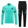 Men's Inter Milan Zipper Tracksuit Sweat Shirt Kit (Top+Trousers) 2022/23 Nike