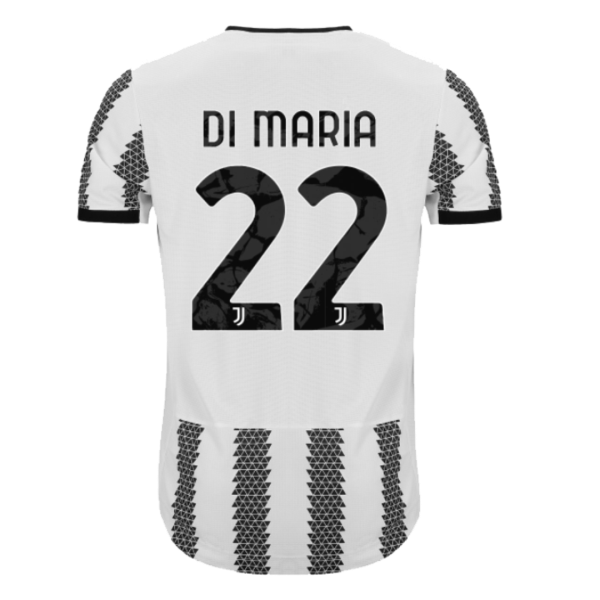 Men's Authentic DI MARIA #22 Juventus Home Soccer Jersey Shirt 2022/23 Adidas