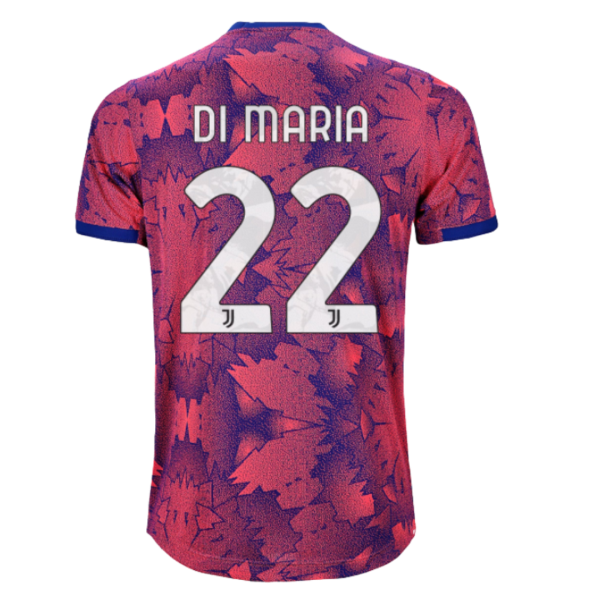Men's Authentic DI MARIA #22 Juventus Third Away Soccer Jersey Shirt 2022/23 Adidas