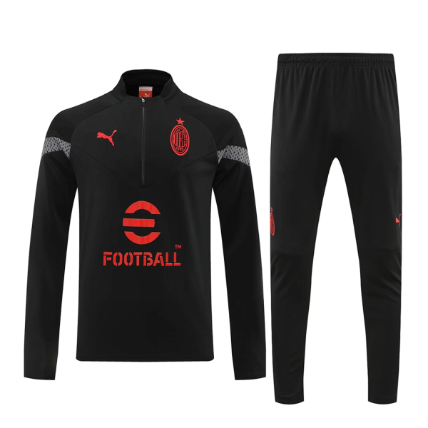 Men's AC Milan Zipper Tracksuit Sweat Shirt Kit (Top+Trousers) 2022/23 Nike