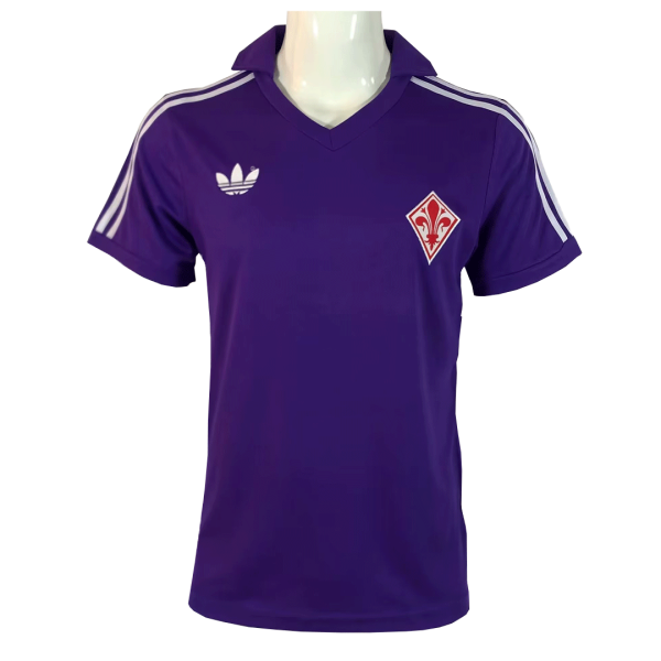Men's Retro 1979/80 Fiorentina Home Soccer Jersey Shirt FILA