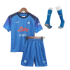 Kids Napoli Home Soccer Jersey Whole Kit (Jersey+Shorts+Socks) 2022/23 EA7