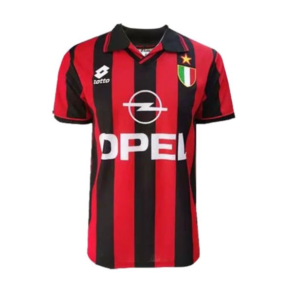Men's Retro 1996/97 AC Milan Home Soccer Jersey Shirt Adidas