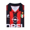 Men's Retro 1996/97 AC Milan Home Soccer Jersey Shirt Adidas