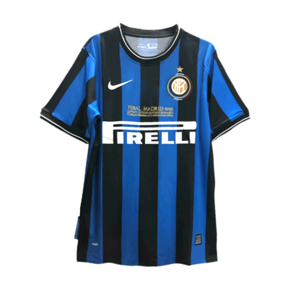 Men's Retro 2009/10 Inter Milan Home Soccer Jersey Shirt Nike