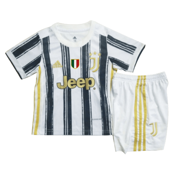 Men Juventus Home Soccer Jersey Kit (Jersey+Shorts) 2020/21 Adidas
