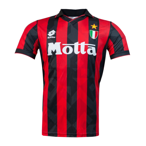 Men's Retro 1992/94 AC Milan Home Soccer Jersey Shirt