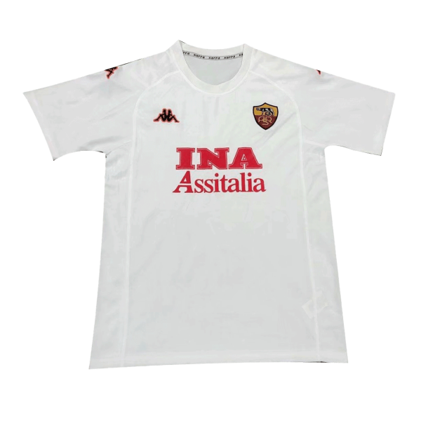 Men's Retro 2000/01 Roma Away Soccer Jersey Shirt Adidas