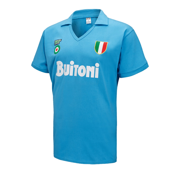 Men's Retro 1987/88 Napoli Home Soccer Jersey Shirt