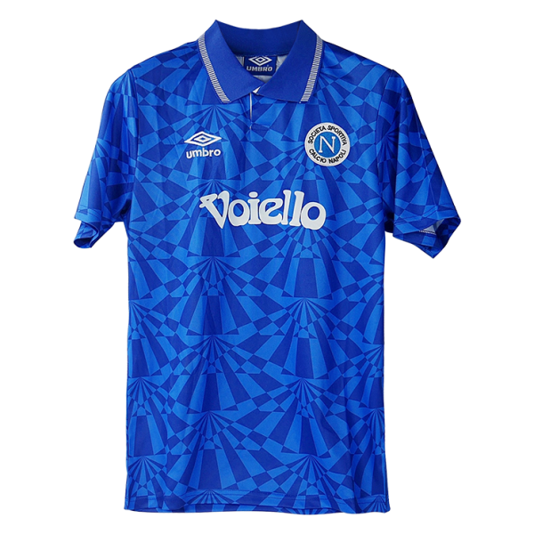 Men's Retro 1991/93 Napoli Home Soccer Jersey Shirt Umbro