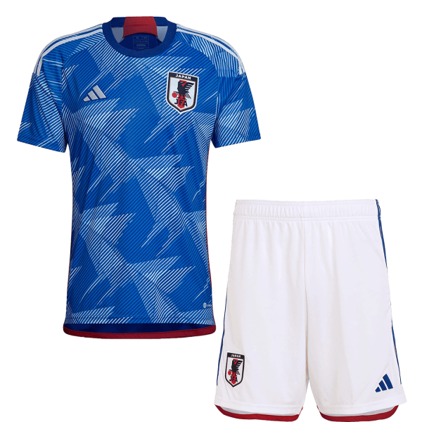Men's Replica Japan Home Soccer Jersey Kit (Jersey+Shorts) 2022 Adidas - World Cup 2022