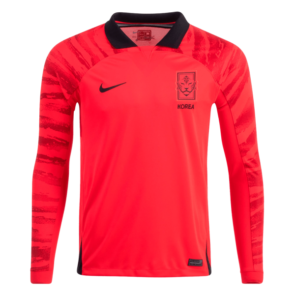 Men's Replica South Korea Home Long Sleeves Soccer Jersey Shirt 2022 Nike - World Cup 2022