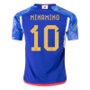 Men's Replica MINAMINO #10 Japan Home Soccer Jersey Shirt 2022 Adidas - World Cup 2022