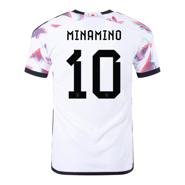 Men's Replica MINAMINO #10 Japan Away Soccer Jersey Shirt 2022 Adidas - World Cup 2022
