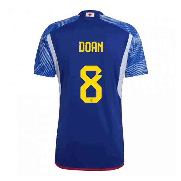 Men's Replica DOAN #8 Japan Home Soccer Jersey Shirt 2022 Adidas - World Cup 2022