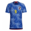 Men's Replica DOAN #8 Japan Home Soccer Jersey Shirt 2022 Adidas - World Cup 2022