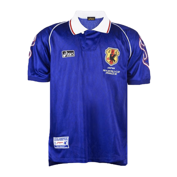 Men's Retro 1998 World Cup Japan Home Soccer Jersey Shirt Asics