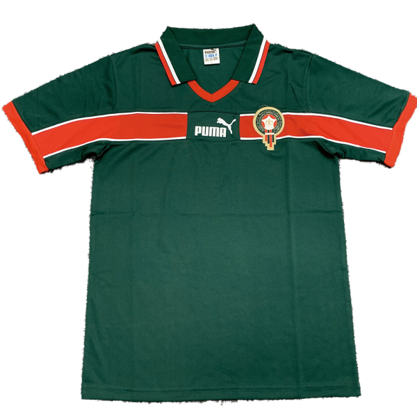 Men's Retro 1998 Morocco  Home Soccer Jersey Shirt Puma
