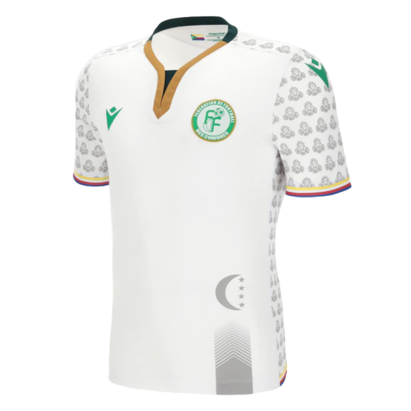 Men's Replica Comoros Away Soccer Jersey Shirt 2022 Macron