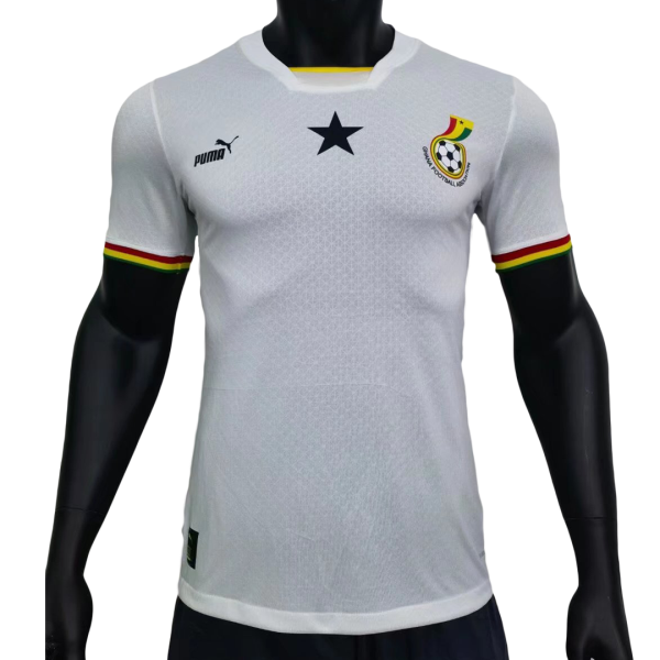 Men's Authentic Ghana Home Soccer Jersey Shirt 2022 Puma - World Cup 2022