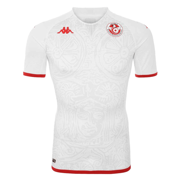 Men's Replica Tunisia Away Soccer Jersey Shirt 2022 Kappa - World Cup 2022 | Tunisia