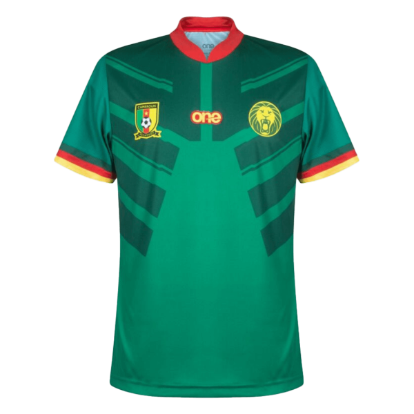Men's Replica Cameroon Home Soccer Jersey Shirt 2022 Le Coq Sportif - World Cup 2022