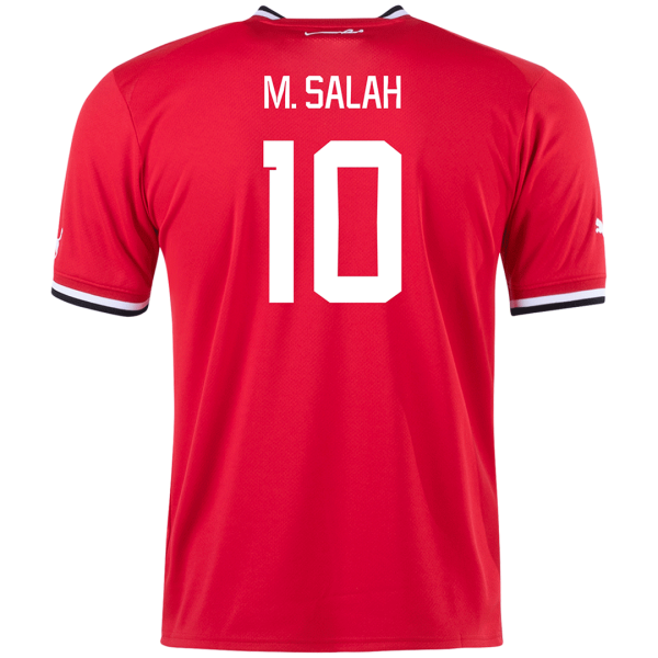 Men's Replica M.SALAH #10 Egypt Home Soccer Jersey Shirt 2022 Puma