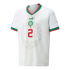 Men's Replica HAKIMI #2 Morocco  Away Soccer Jersey Shirt 2022 Puma - World Cup 2022