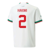 Men's Replica HAKIMI #2 Morocco  Away Soccer Jersey Shirt 2022 Puma - World Cup 2022