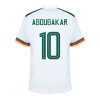 Men's Replica ABOUBAKAR #10 Cameroon Away Soccer Jersey Shirt 2022 Le Coq Sportif - World Cup 2022