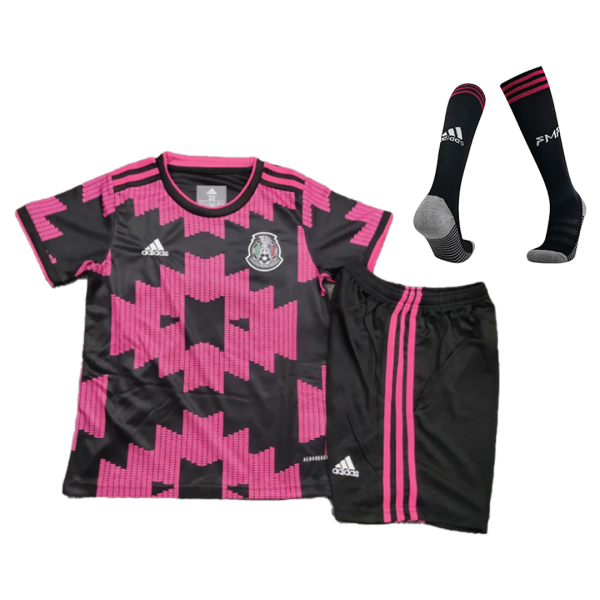 Kids Mexico Home Soccer Jersey Whole Kit (Jersey+Shorts+Socks) 2020/21 Adidas