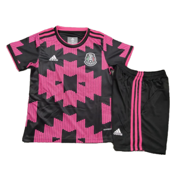 Kids Mexico Home Soccer Jersey Kit (Jersey+Shorts) 2020/21 Adidas