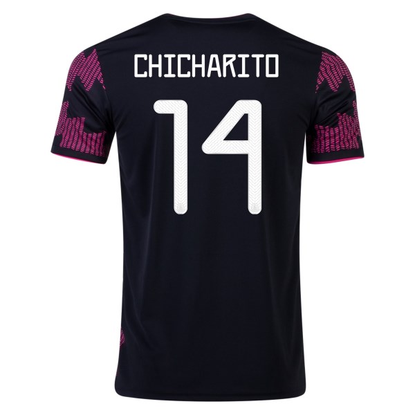 Men's Replica CHICHARITO #14 Mexico Home Soccer Jersey Shirt 2021 Adidas
