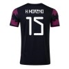 Men's Replica H.MORENO #15 Mexico Home Soccer Jersey Shirt 2021 Adidas
