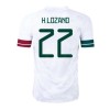 Men's Replica H.LOZANO #22 Mexico Gold Cup Away Soccer Jersey Shirt 2020 Adidas