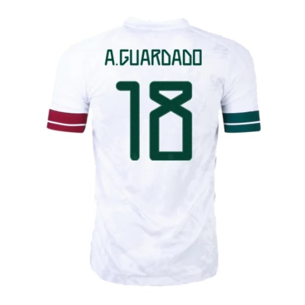 Men's Replica A.GUARDADO #18 Mexico Gold Cup Away Soccer Jersey Shirt 2020 Adidas