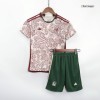 Kids Mexico Away Soccer Jersey Kit (Jersey+Shorts) 2022/23 Adidas